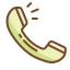 Green and brown Phone Icon