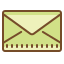 Green and brown envelope Icon